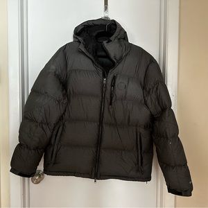 Men's Polo Sport Gray Down Puffer Jacket Size XL
